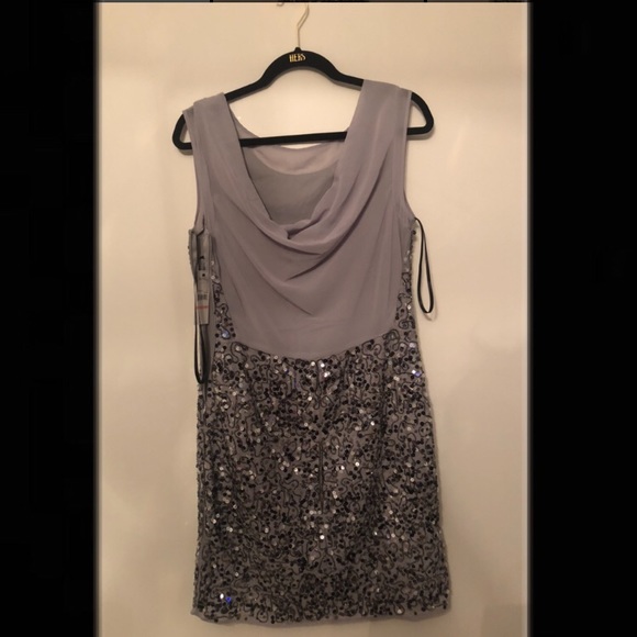 bedazzled grey and silver dress - Picture 2 of 3